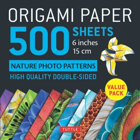 Folia Solid Origami Paper 6X6 500/Pkg-Assorted Colors - 4001868089653