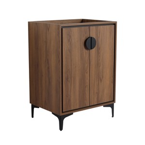 NicBex 24/30"Freestanding Bathroom Vanity with/whitout Top Ceramic Sink,Chic Bathroom Storage Cabinet with 2 Soft Closing Door,1.38"Pre-drilled Faucet - 1 of 4