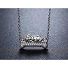 Fido Dog and Bone Necklace for Women Pendant and Chain Cubic Zirconia Ginger Lyne Collection - image 2 of 4