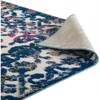 Modway Reflect Primrose Ornate Floral Lattice 8x10 Indoor/Outdoor Area Rug - Ivory,Dark Blue,Multicolored - 4 of 4