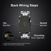 ELEGRP 30-Watt 20 Amp 3-Port Type C and Dual Type A USB Duplex Wall Outlet, Wall Plate Included, White (2-Pack) - 3 of 4