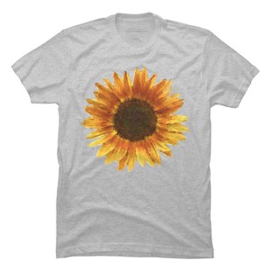 Men's Design By Humans Sunflower By Maryedenoa T-Shirt - 1 of 4