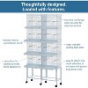 Bird Cage, 28 Inch Large Cage with Removable Tray and Temperature and Humidity Detection,Portable Feeding Parakeet Cage for Travel or Home - 4 of 4