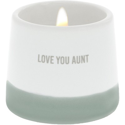 Pavilion Gift Company - Love You Aunt - 2 oz - 100% Soy Wax Reveal Candle Scent: Tranquility - Flame Candles