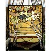 Chloe Lighting Autumn Valley Tiffany-Style Floral Stained Glass Window Panel 25" Height - 2 of 4