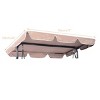 Costway Swing Top Cover Canopy Replacement Porch Patio Outdoor 66''x45'' 75''x52'' 77''x43'' - 2 of 4