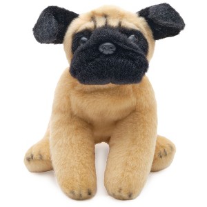 Bearington Lil' Pugsly Small Plush Pug Stuffed Animal Puppy Dog, 6 inch - 1 of 4