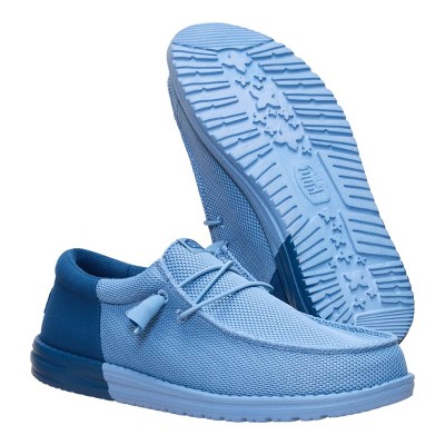 HEYDUDE Mens Wally Funk Mesh Split , Faded Denim/Ensign Blue, 11 — фото 4