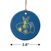 University of Missouri - Kansas City Primary Logo Porcelain Holiday Christmas Tree Ornament - 3 of 4