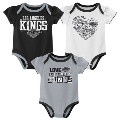 NHL Los Angeles Kings Baby Girls' 3pk Bodysuit