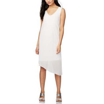 Rachel Roy Womens Overlay Shift Dress, White, Medium