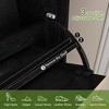 Shoe Cabinet with 3 Flip Doors & 1 Drawer, Modern Fluted Shoe Organizer for Entryway,Hallway(Black+Grey) - 4 of 4