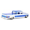 M2 Machines 1/64 1977 Chevy Cheyenne Super30 Custom LA Pickup Truck, White with Custom Blue Stripes 39000-MJS05 - 3 of 4