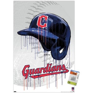 Trends International MLB Cleveland Guardians - Drip Helmet 22 Unframed Wall Poster Prints - 1 of 4