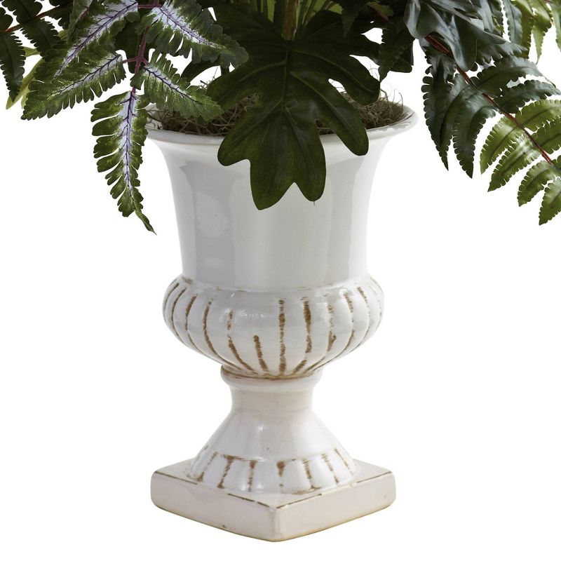Nearly Natural Mixed and Spathiphyllum with Decorative Urn, 4 of 5