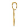 Black Bow Jewelry 14k Yellow Gold Flat Profile Boy Head Pendant, 11mm (7/16 inch) - 2 of 4