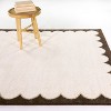Balta Rugs Scalloped Brown Border Area Rug Cream - 2 of 4