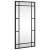vidaXL Wall Mirror Black 11.8 in.x23.6 in. Rectangle Iron - 2 of 4