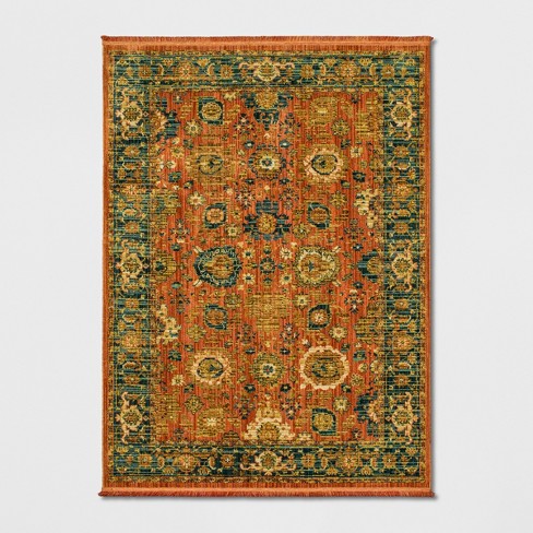 Threshold™ - buy 5'x7' Oakton Jacquard Chenille Distressed Tapestry Rug Target Brand