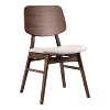 HOMES: Inside + Out Set of 2 Sandy Cove Mid-Century Modern Boucle Dining Chairs Walnut - 4 of 4