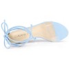 Allegra K Women's Clear Strap Padded Insole Lace Up Block Heels Sandals - 4 of 4