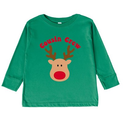The Juniper Shop Cousin Crew Reindeer Toddler Long Sleeve Tee