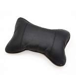 Unique Bargains Car Auto Seat Head Neck Rest Cushion Pad Travel Headrest Bone Type Pillow Black