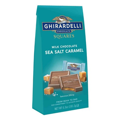 Ghirardelli Milk Chocolate Sea Salt Caramel Squares - 6.3oz : Target