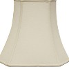 Vynxaria Cut Corner Square Bell Softback Lampshades, 9"x16"x13" Natural Color for Table Lamps - 3 of 4