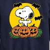 Boys' - Peanuts - Snoopy Pumpkin Patch Graphic Long Sleeve Fleece Sweatshirt - 2 of 4