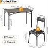 Kitchen Table and Chairs, Kitchen Table Sets with 4 Chairs, Dining Table Set Set for Apartments, Sturdy & Space-Saving - 2 of 4