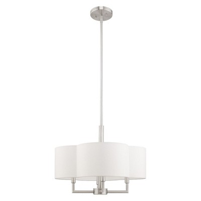 Chelsea Brushed Nickel 4-Light Mini Drum Chandelier