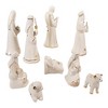 Kurt Adler Kurt Adler 2-6.75 Inch Gold and White Nativity, 9-Piece Set - 2 of 4