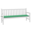 Aghana Digitals Large Green Rectangular Garden Bench Cushion - Water-Resistant Oxford Fabric, - 3 of 4