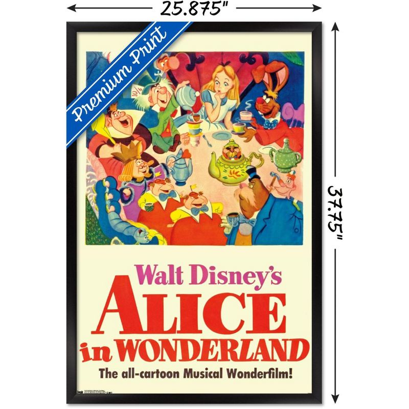 Trends International 24X36 Disney Alice in Wonderland - One Sheet Framed Wall Poster Prints, 3 of 7