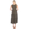 Maternity Scoop Neck Tiered Midi Dress - White Mark - 3 of 3