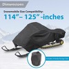 Pyle Heavy-Duty Snowmobile Storage Cover - All-Weather Protection, UV Resistant, and Secure Fit - 2 of 4