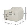 Christopher Knight Home Zuridia Modern Cozy Tufted Upholstered Club Chair - 3 of 4
