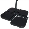 Sunnydaze Outdoor Steel Offset Cantilever Pool Patio Umbrella with Square Base Set - 10' - 2 of 4