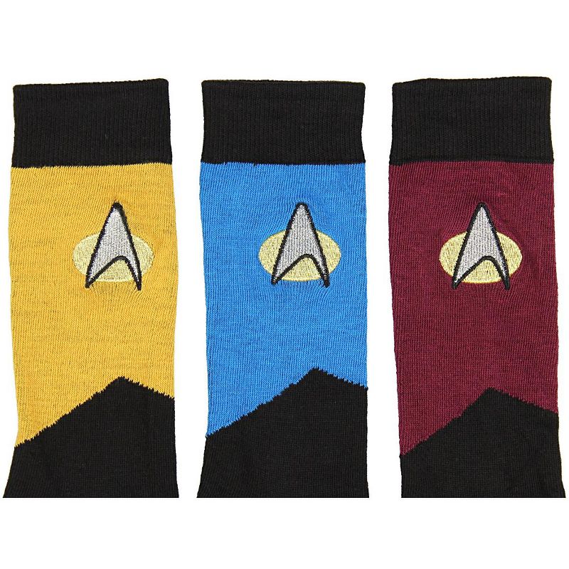 Star Trek The Next Generation Uniform Adult Crew Socks, 2 of 4