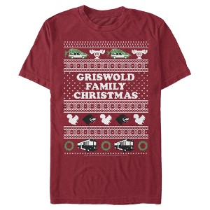 Men's National Lampoon's Christmas Vacation Griswold Family Christmas Ugly Sweater T-Shirt - 1 of 4
