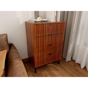 Bella Depot 35.4‘’H Wooden Chest of Drawers, Modern Design with Multiple Compartments(1 pcs) - 1 of 4