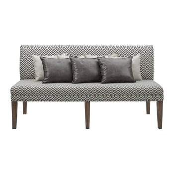 Hayward Upholstered Dining Settee Gray - Picket House Furnishings