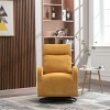 Rocking And Swivel Recliner,Upholstered Recliner Sofa Chair With Metal Legs And One Left Bag, Tall Back Lounge Chair Nursery Chair-Cuddlewood - 2 of 4