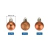 Unique Bargains Shatterproof Home Decorative Christmas Tree Hanging Ball Ornaments 24 Pcs - 2 of 4