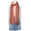INSPIRE CHIC Women's Gradient Color Ombre Cotton Linen Soft Hijab Head Scarves 1Pc - 2 of 4
