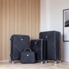 SEVOBAL Luggage 4 Piece ABS Lightweight Suitcase Set with Aircraft Wheels and Adjustable Pull Rod for Travel, Black, 30.82"*20.27"*11.36" - 3 of 4