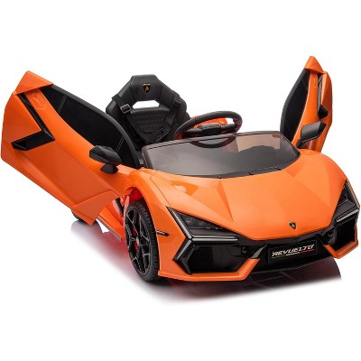 12V Ride On Car for Kids, Licensed Lamborghini Revuelto Electric Vehicle, Battery Powered Sports Car Toy for Boys & Girls