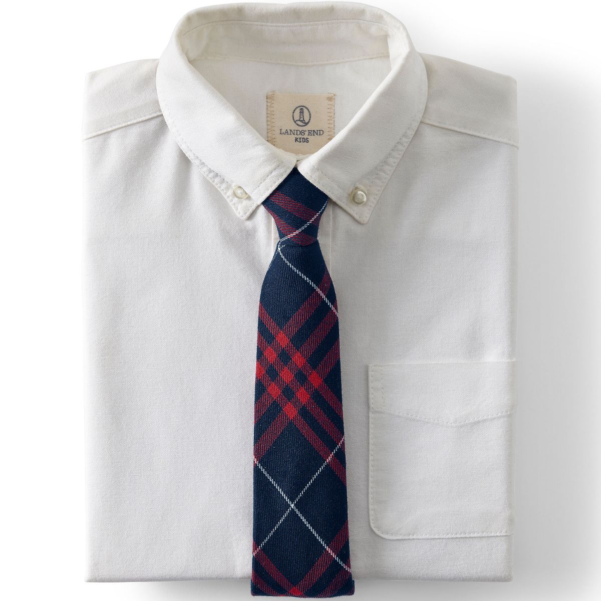Lands' End School Uniform Kids Pre Tied Tie - thumbnail 5