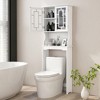 Tangkula White Bathroom Over The Toilet Space Saver Storage Cabinet Organizer Shelf - 4 of 4
